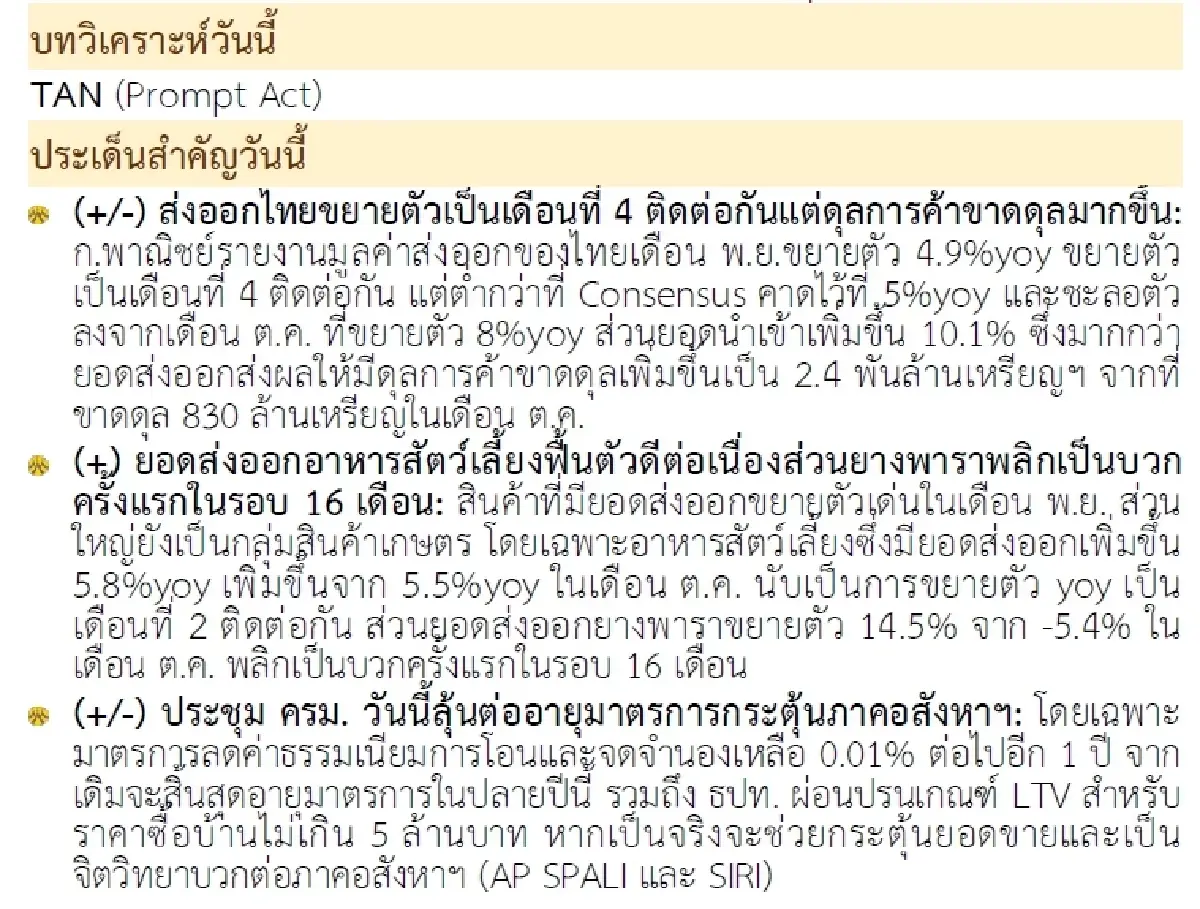 วิเคราะห์แนวโน้มตลาด : บล.กรุงศรี ผันผวนชวนเล่นสั้น