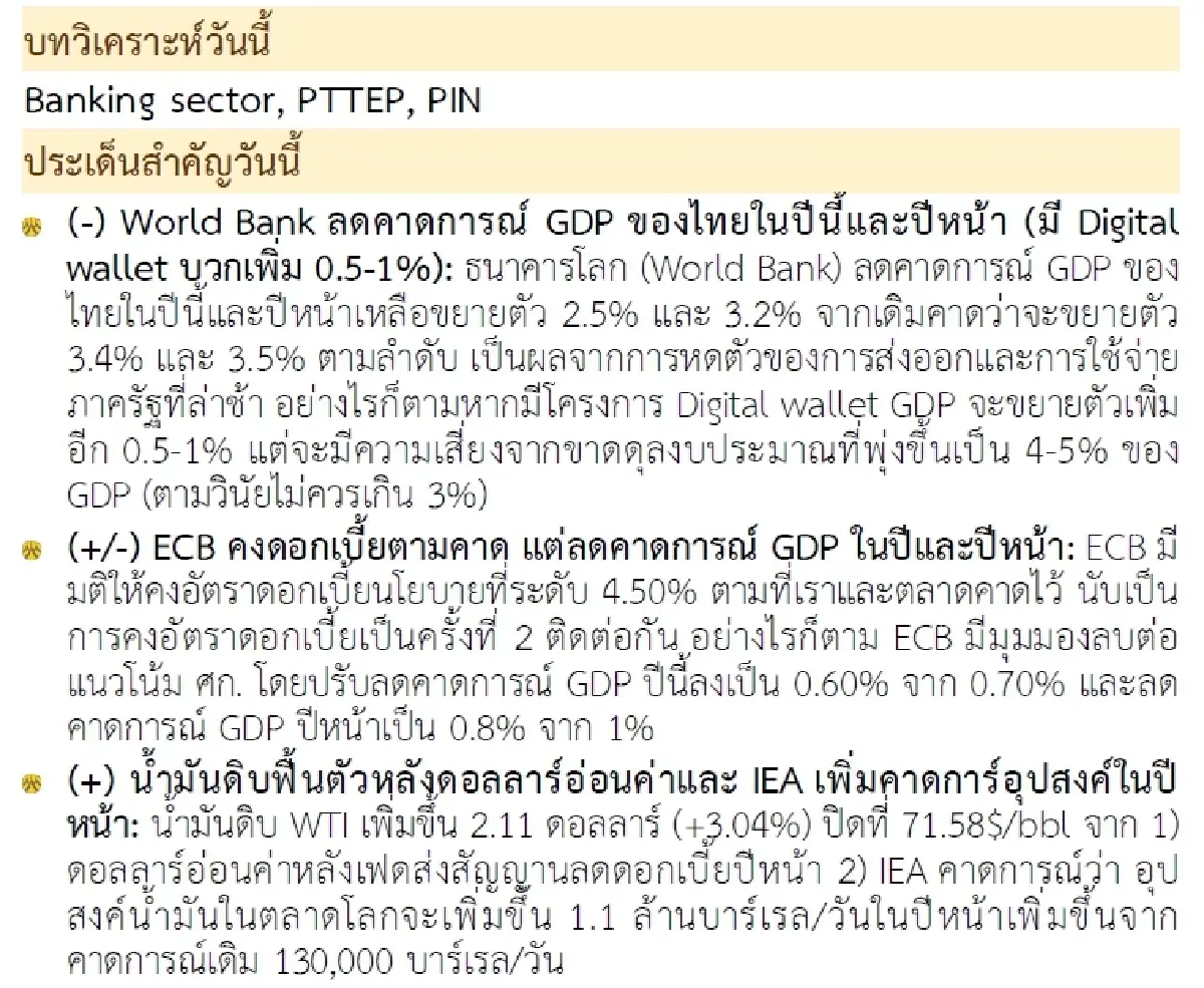 วิเคราะห์แนวโน้มตลาด : บล.กรุงศรี เด้งต่อไม่รอแล้วนะ