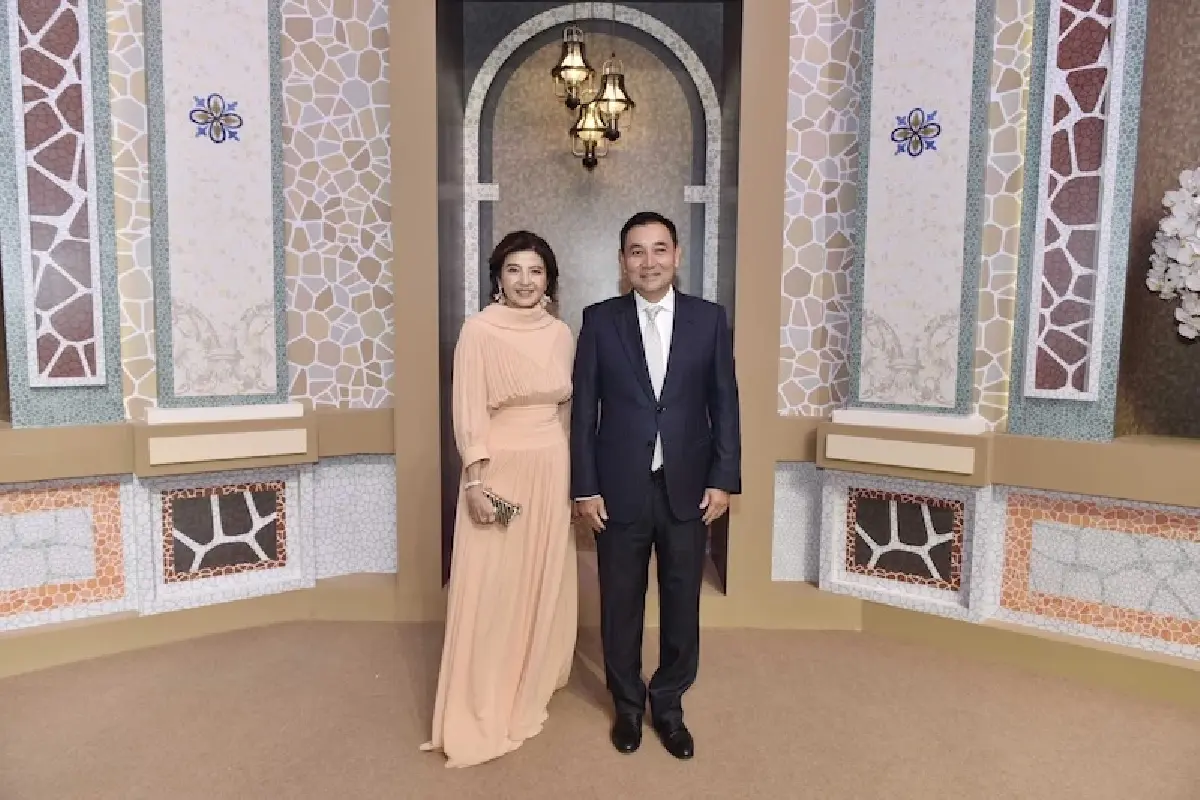 พิธีฉลองสมรสพระราชทานระหว่าง ‘อัยยวัฒน์ ศรีวัฒนประภา-นันทิสา ตันยงค์เวช’