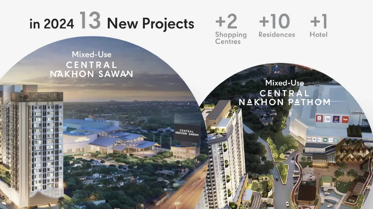 'เซ็นทรัลพัฒนา' วางงบ 1.21 แสนล้านบาท ลงทุน 5 ปี พร้อมโครงการมิกซ์ยูสขนาดใหญ่