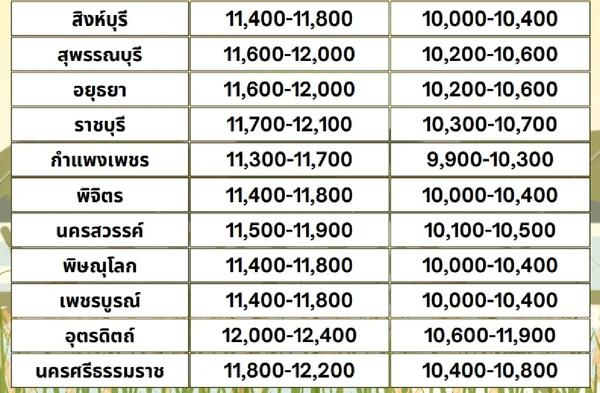 รายงานราคาข้าวขายส่งตลาดกรุงเทพฯ (สมาคมโรงสีข้าวไทย) วันที่ 3 พฤษภาคม 2567
