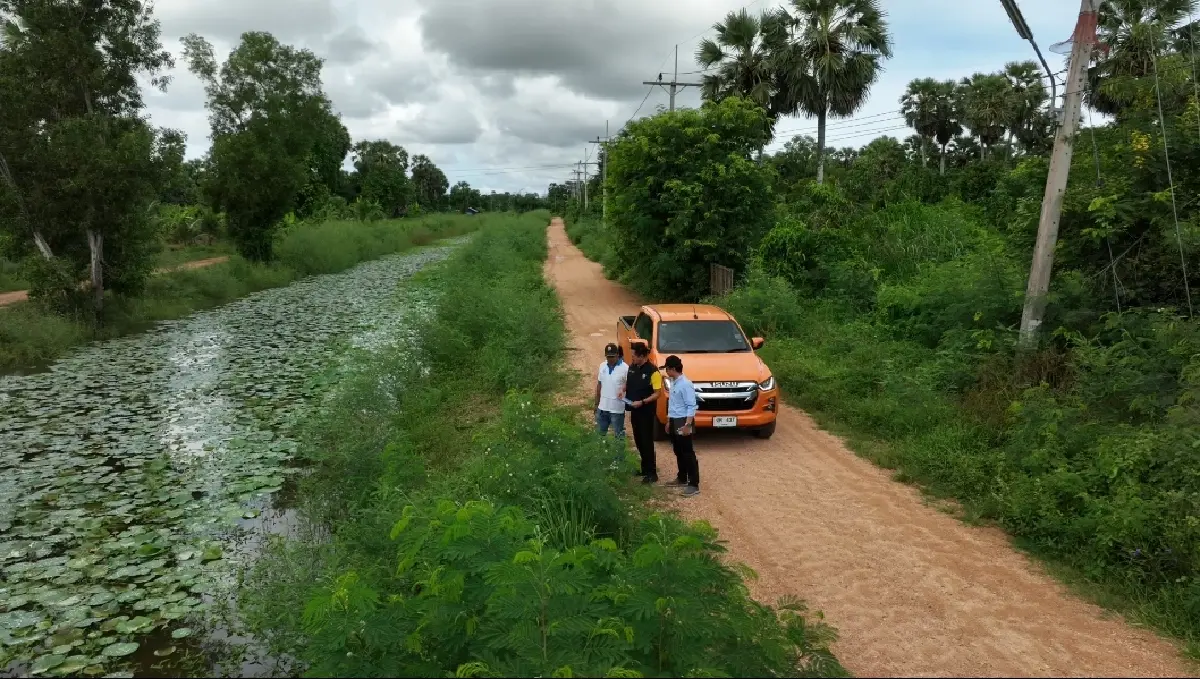 โครงการส่งน้ำบำรุงรักษาระโนด-กระแสสินธุ์ ขุดลอกคลองยูออก กำจัดสิ่งกีดขวางทางน้ำ