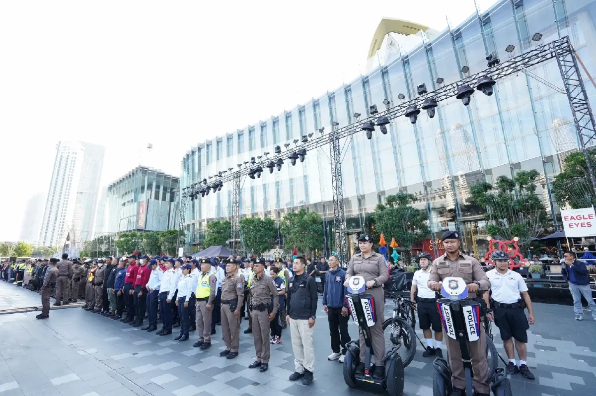 ไอคอนสยาม - ภาครัฐฯ เตรียมพร้อมความปลอดภัย ต้อนรับ Amazing Thailand Countdown 2025