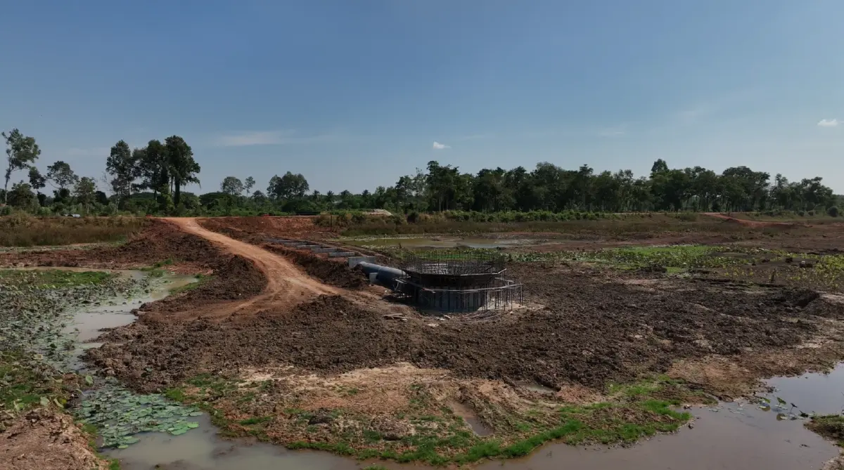 เพิ่มศักยภาพการเก็บกักน้ำ 'อ่างเก็บน้ำหนองสองห้อง' โครงการชลประทานหนองคาย