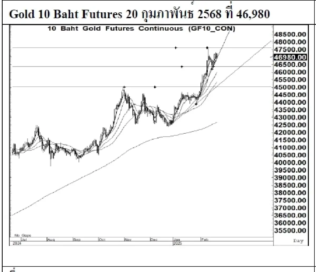 Daily Gold Futures : บล.เคจีไอฯ  Spot Gold (Dollar/Troy Ounce) +16.73  2940.61