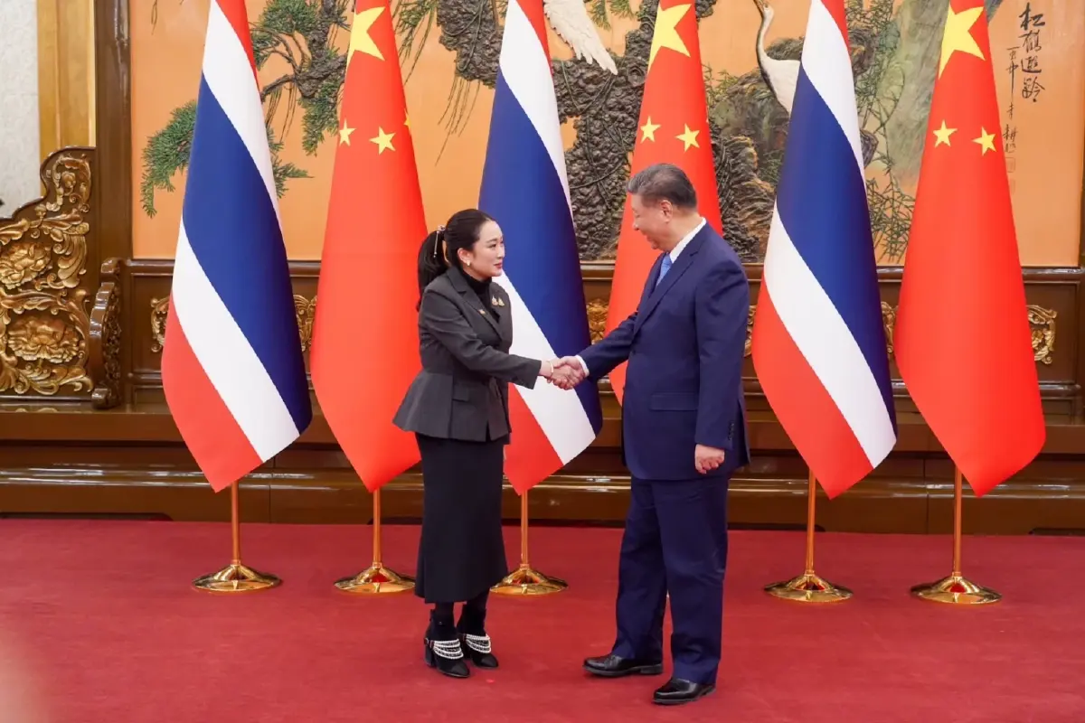 เปิดภาพ ‘แพทองธาร’ จับมือ ‘สี จิ้นผิง’ ประธานาธิบดีจีน