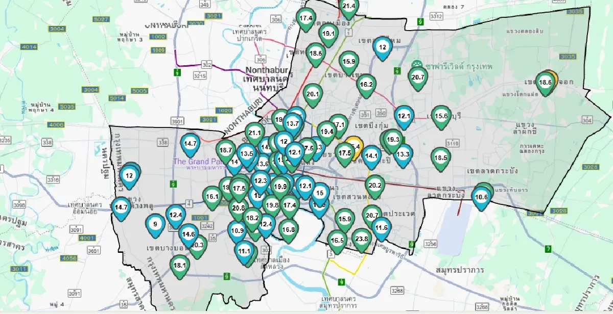 สถานการณ์ฝุ่นล่าสุด 6 มี.ค. 68 กทม.อากาศดี pm 2.5 ไม่เยอะกว่าปกติ