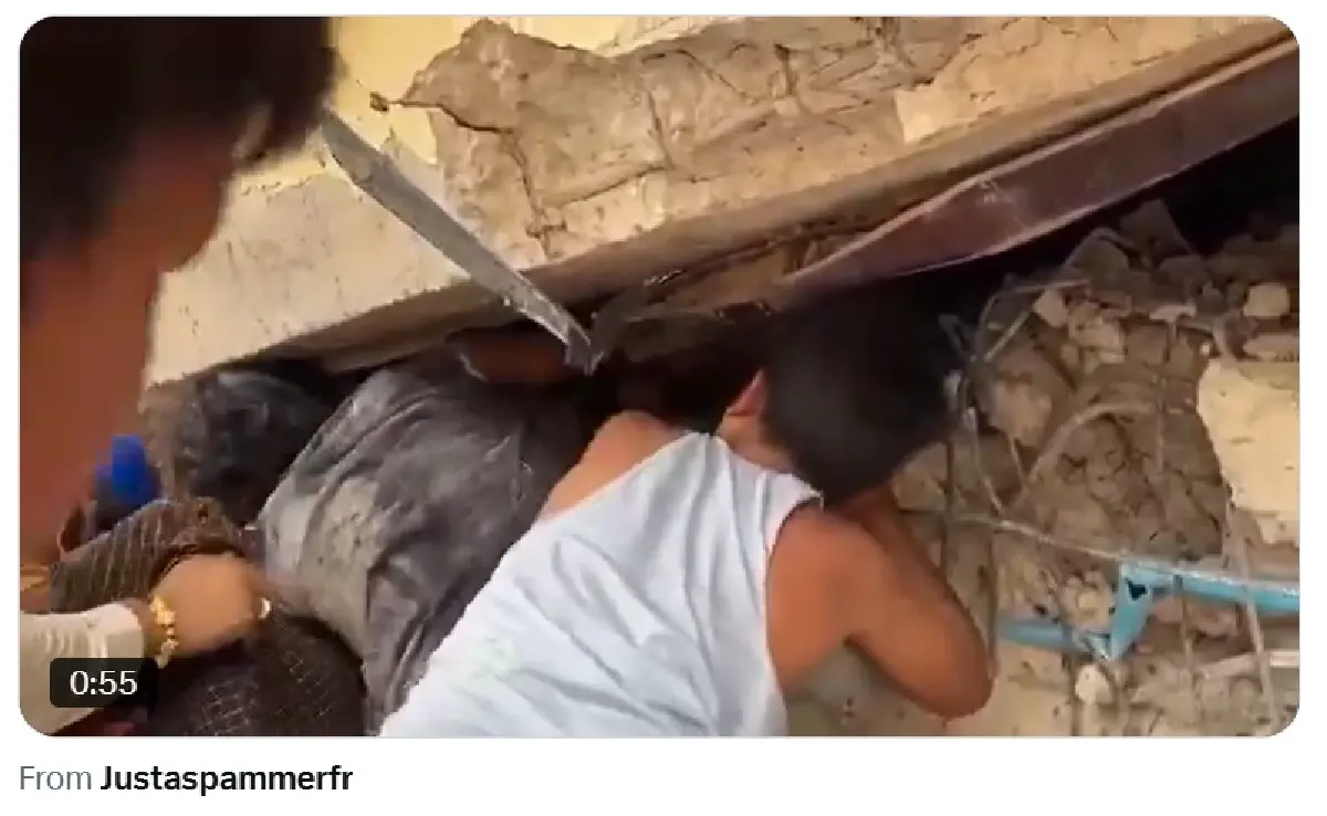 รวมภาพความเสียหายใน 'เมียนมา' ชาวบ้านต้องใช้สองมือขุดซากอาคาร