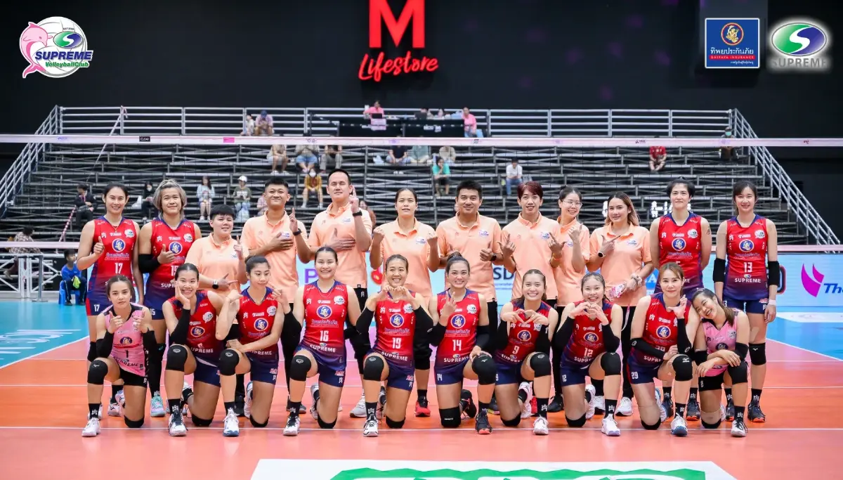 ถ่ายทอดสดวอลเลย์บอลหญิง 'สุพรีม ชลบุรี พบ ขอนแก่นสตาร์' รอบชิงไทยแลนด์ลีก