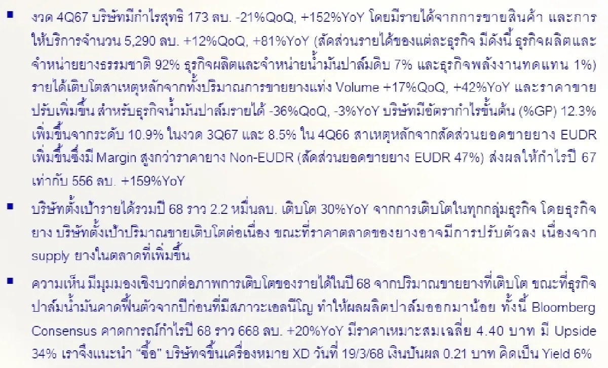 วิเคราะห์หุ้นรายตัว : บล.โกลเบล็ก TEGH - ซื้อ