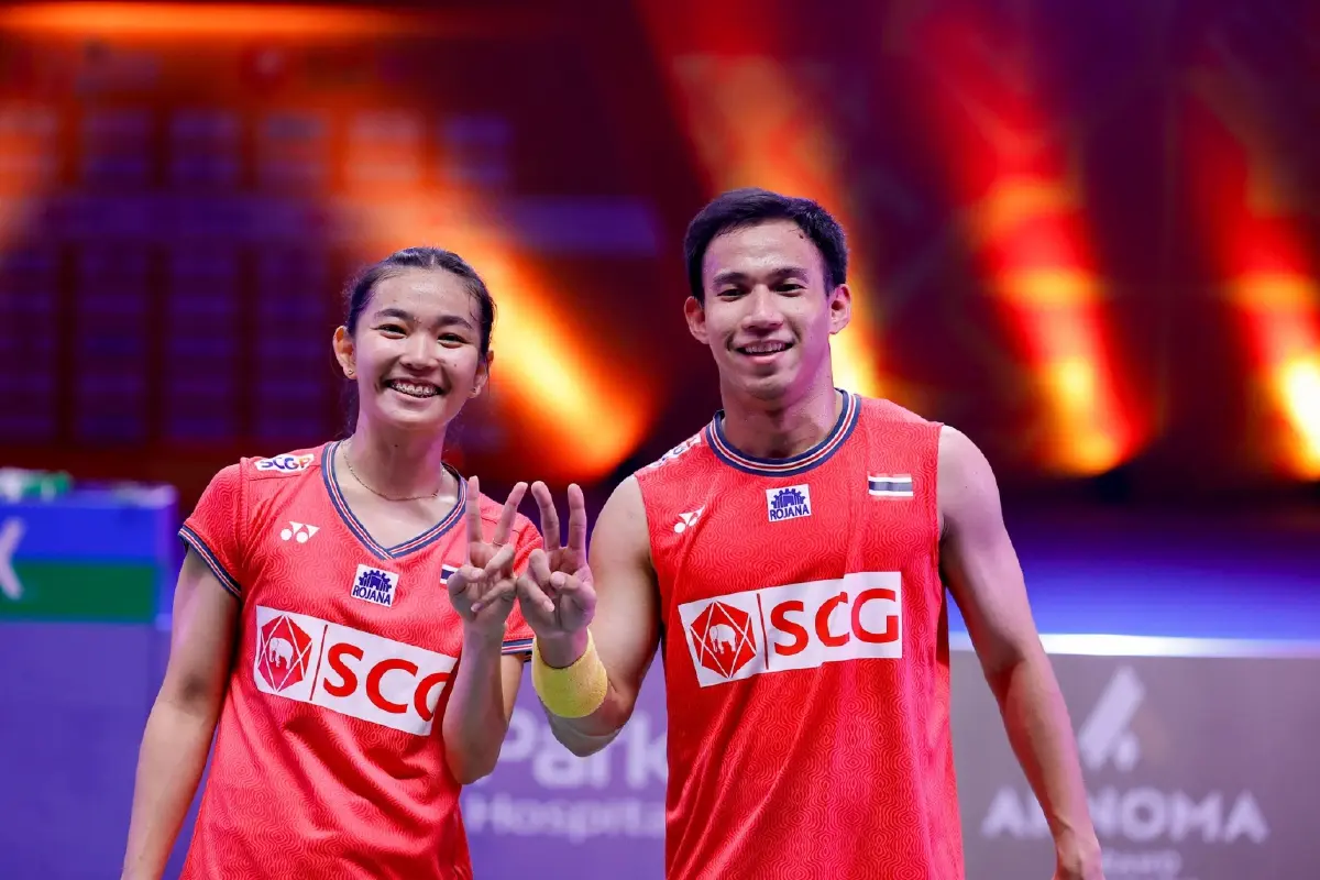 ดูแบดมินตันสด ทีมไทยคู่ผสม บาส เดชาพล - เฟม ศุภิสรา All England 2025