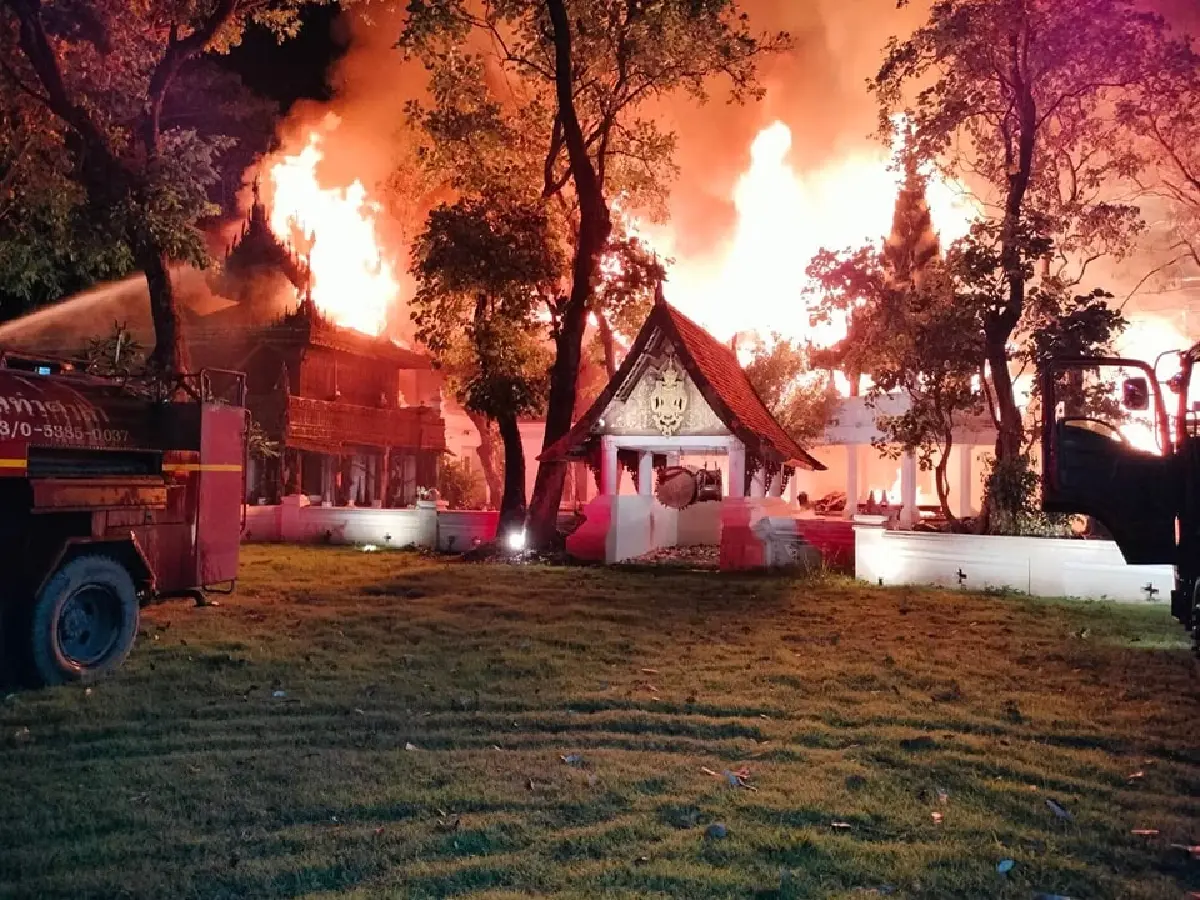 ด่วน ไฟไหม้โรงแรมดาราเทวี เชียงใหม่ ฉีดน้ำดับเพลิง คุมเพลิงไหม้