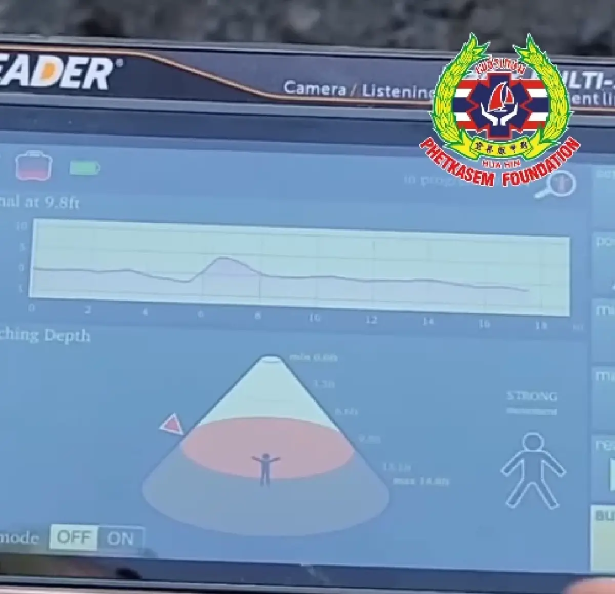 คืบหน้า พบแสงไฟมือถือ ใต้ซากตึกโซน B สแกนพบคน เร่งเปิดโพรงใหญ่