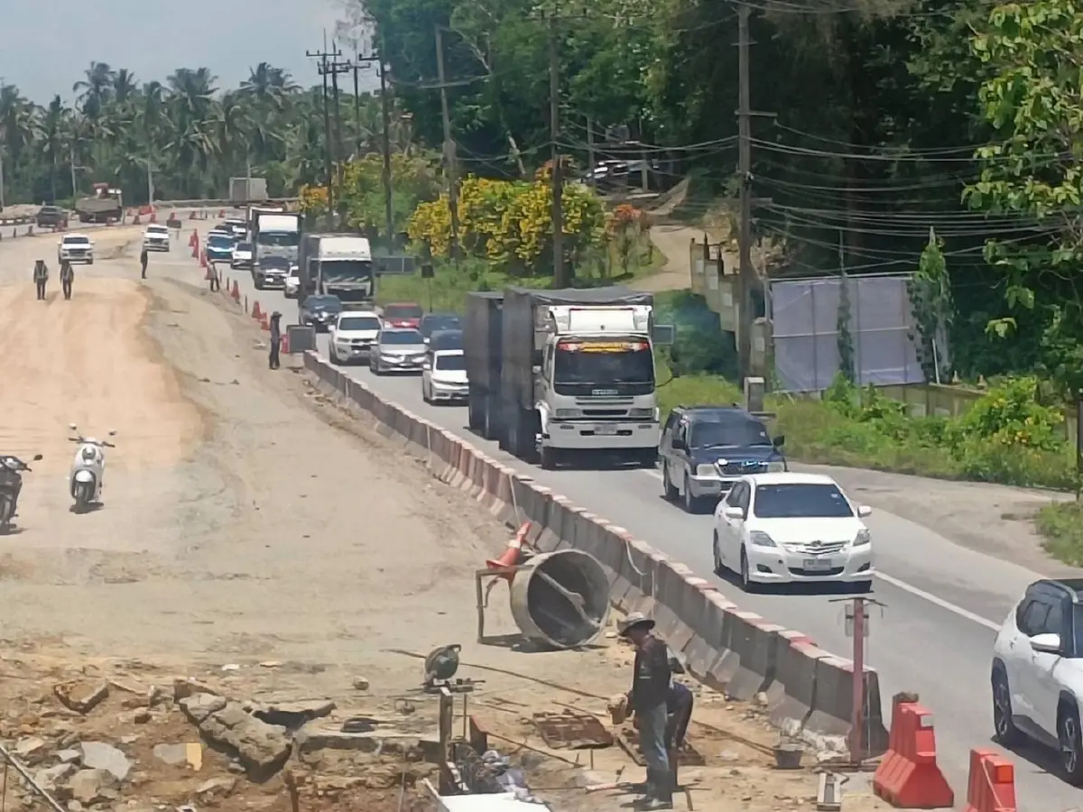 คืบหน้า รถติดมาก 20 กม. ถนนเพชรเกษม มีซ่อมถนน ทับสะแก ถึงบ้านกี่โมง