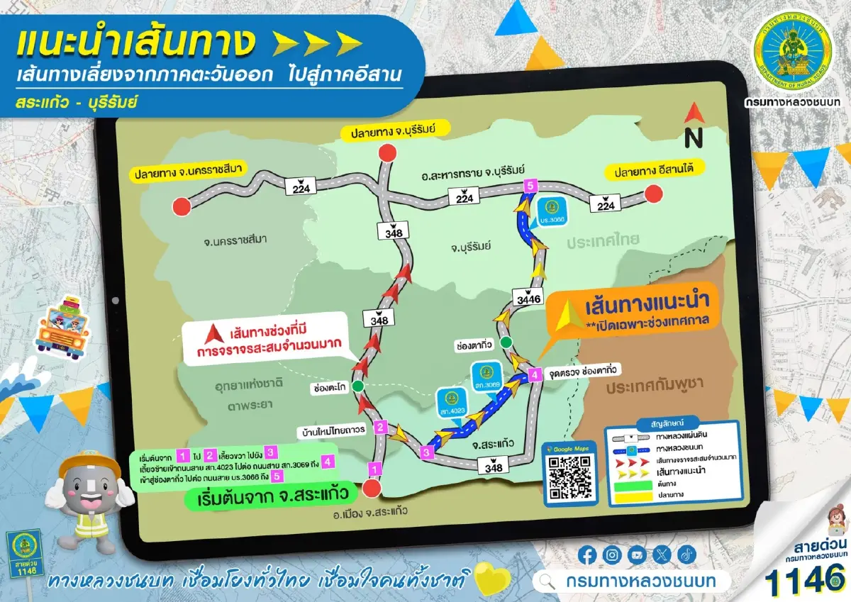 ล้อหมุนกี่โมง? กลับบ้านสงกรานต์ ดูเส้นทางเลี่ยงรถติด ถึงบ้านไว