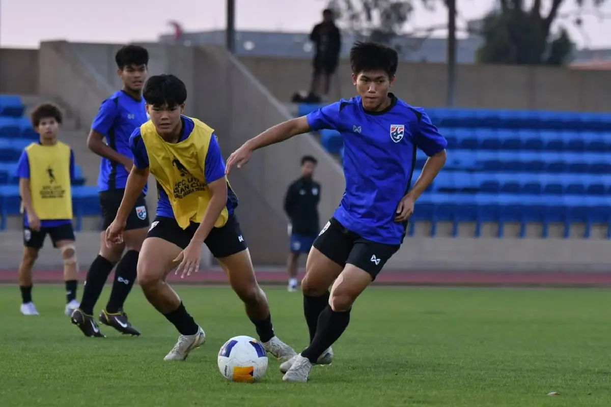 ถ่ายทอดสดฟุตบอลU17 'ทีมชาติไทย พบ จีน' ดูบอลสด ชิงแชมป์เอเชีย 2025