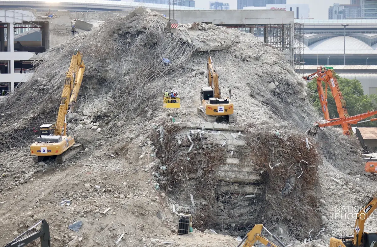 อัปเดต ตึก สตง.ถล่ม วันนี้ เร่งกู้ซากหลังพบแสงไฟใต้ซากอาคารโซน B