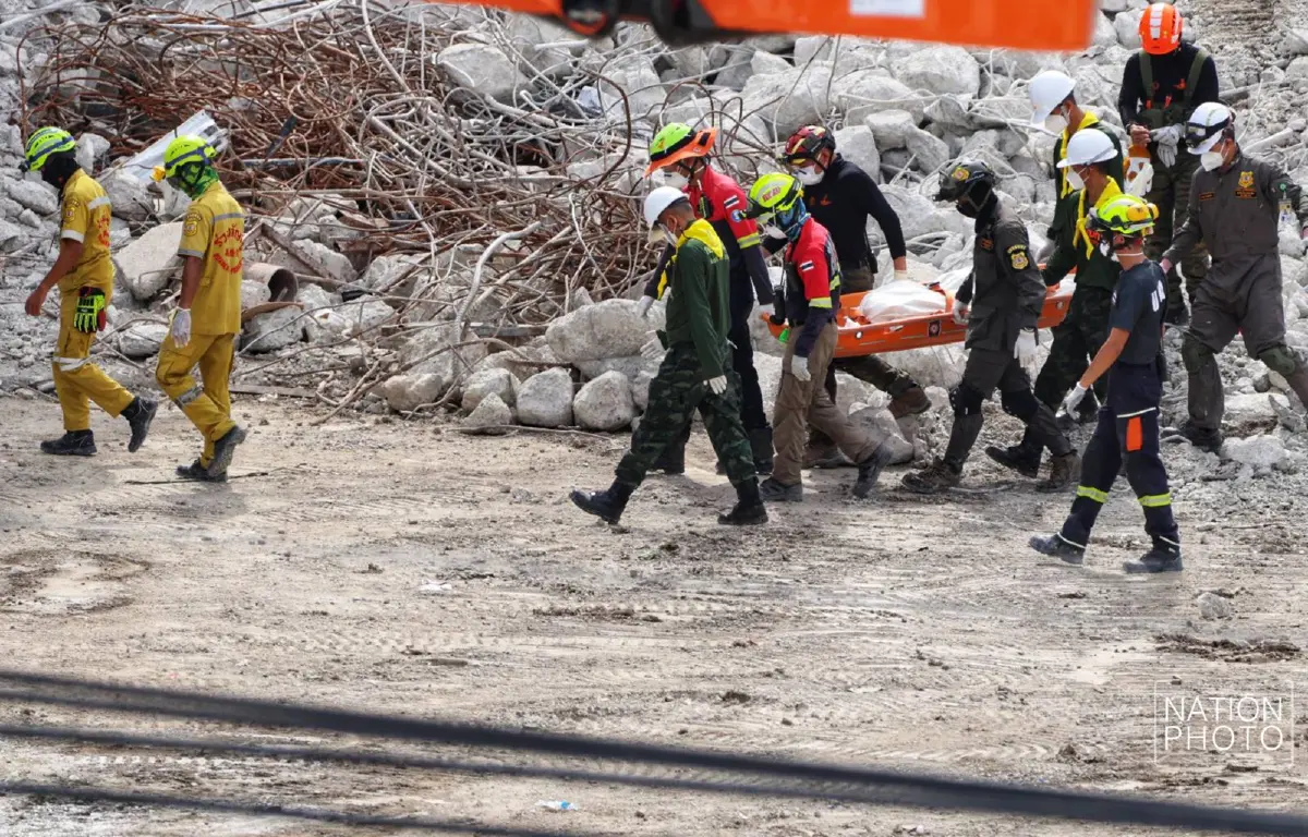 ตึก สตง.ถล่ม เศร้า! กู้ภัยพบร่างผู้เสียชีวิตเพิ่ม 3 ราย บริเวณโซน B