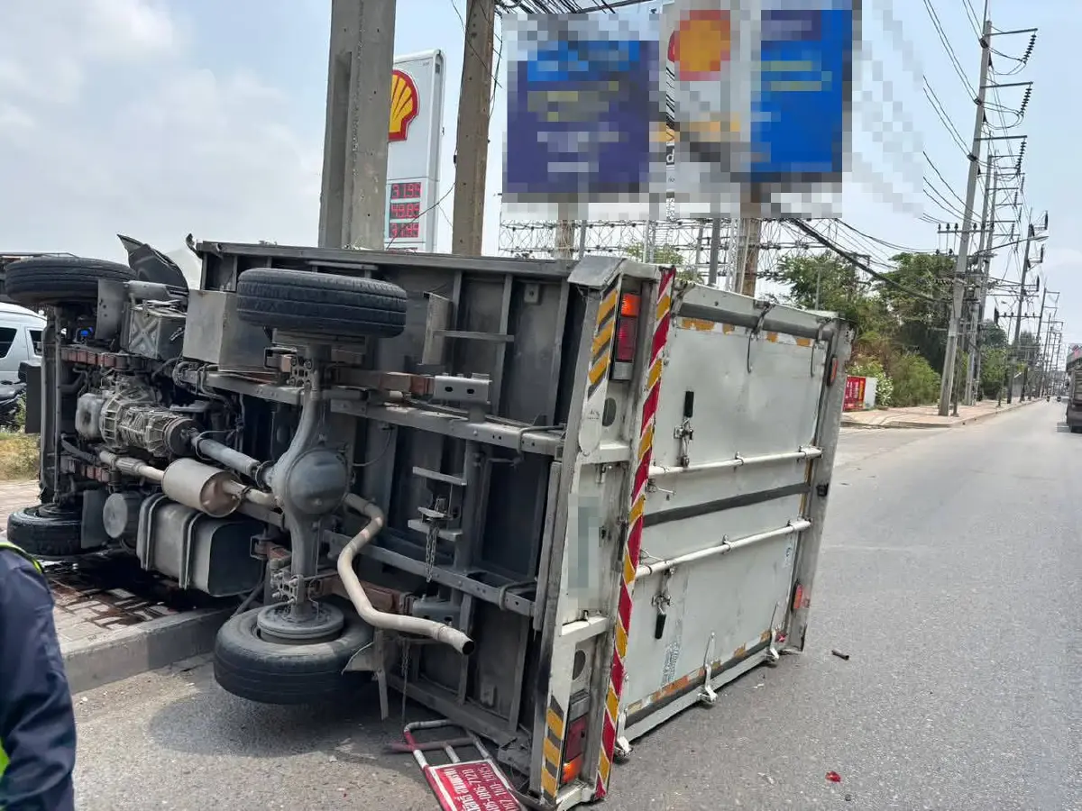 ด่วน อุบัติเหตุ ถนนพระราม 2 ช่องคู่ขนาน ขาเข้า กทม. มีคนเสียชีวิต