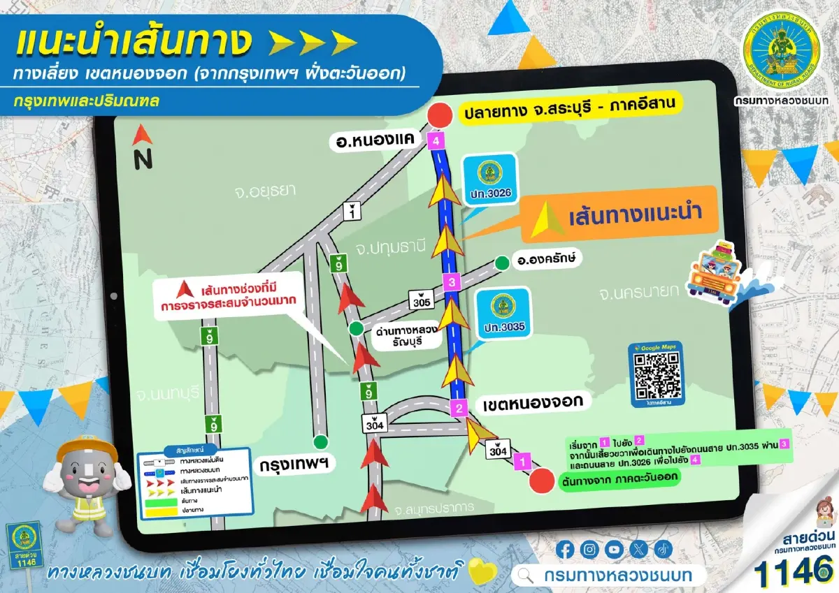 ล้อหมุนกี่โมง? กลับบ้านสงกรานต์ ดูเส้นทางเลี่ยงรถติด ถึงบ้านไว
