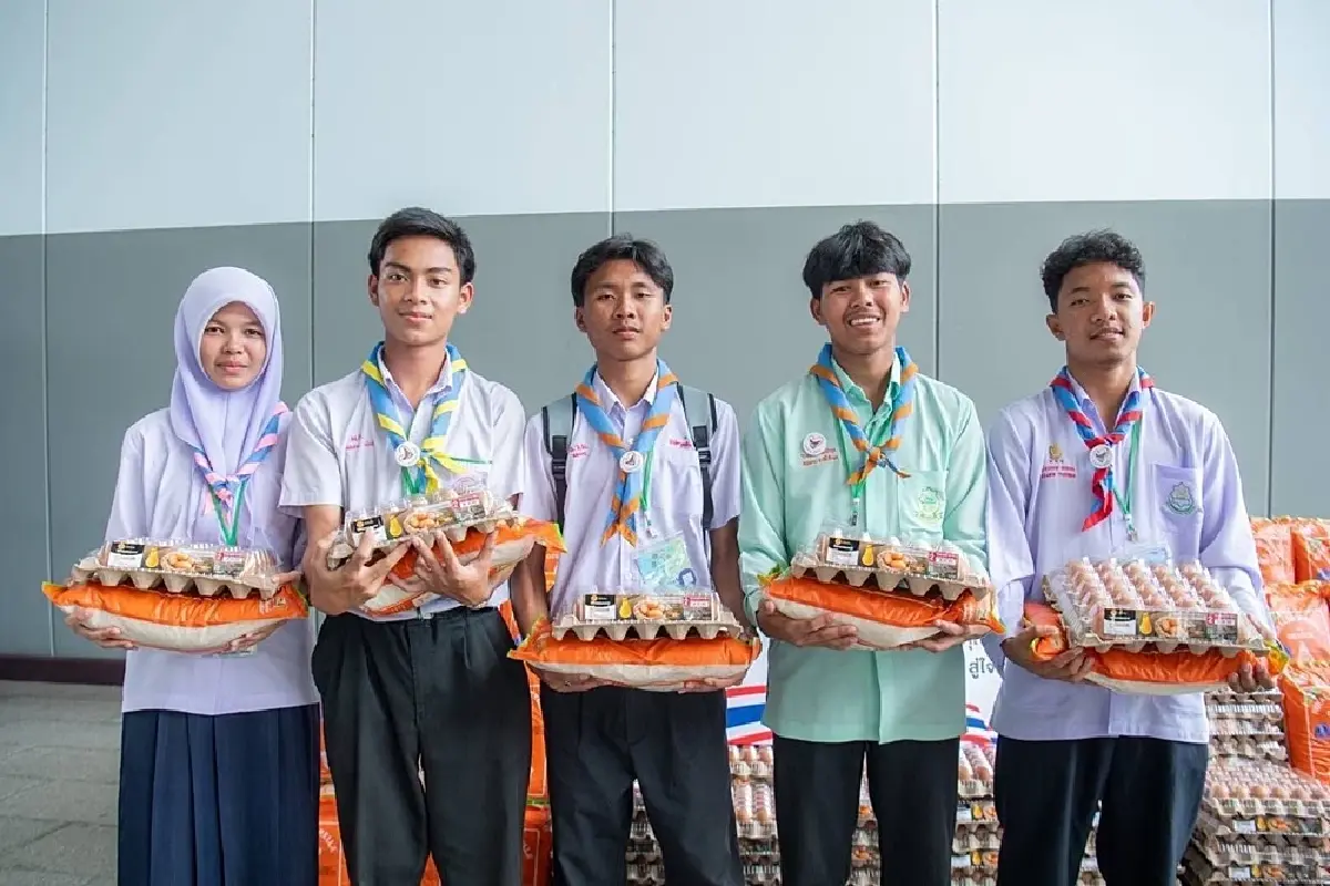 ซีพี - ซีพีเอฟ หนุนโครงการ 'สานใจไทย สู่ใจใต้' รุ่นที่ 44 มอบผลิตภัณฑ์อาหารคุณภาพ