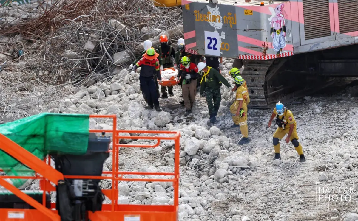 ตึก สตง.ถล่ม เศร้า! กู้ภัยพบร่างผู้เสียชีวิตเพิ่ม 3 ราย บริเวณโซน B