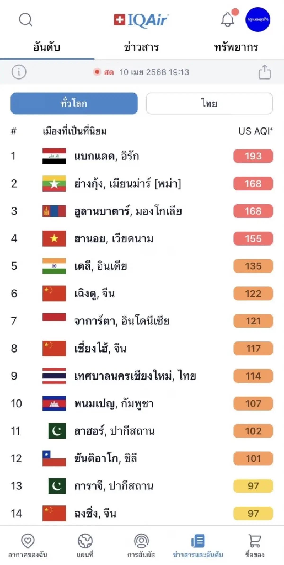 ไฟป่าเชียงใหม่วิกฤต KA-32 ฝ่าเปลวเพลิงทิ้งน้ำ ค่าฝุ่นติดอันดับ 9