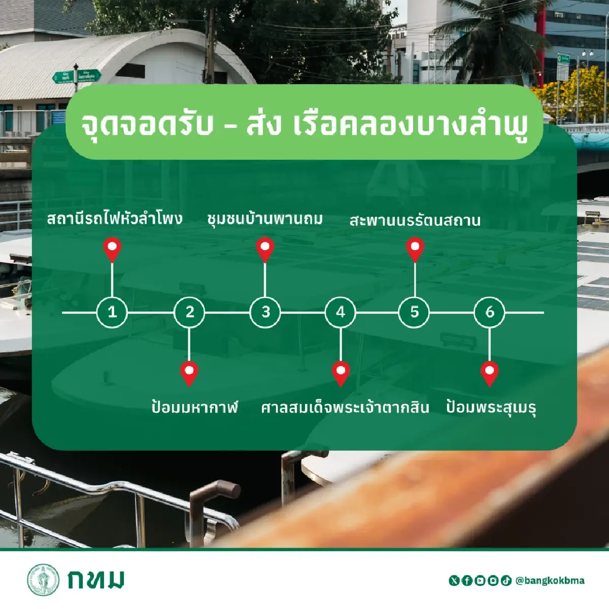 ล่องเรือฟรี ชม 6 จุดเด่นเสน่ห์ 'บางลำพู' กิจกรรมสุดชิลล์วันหยุด