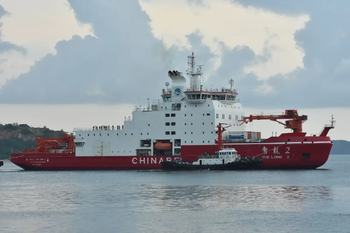 เรือตัดน้ำแข็ง เสว่ยหลง 2 ของจีน เยือนไทยครั้งแรก ฉลอง 2 วาระ