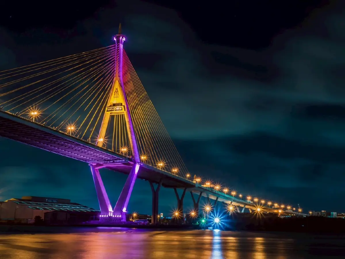 เช็ก 7 จุด เปิดไฟประดับสะพานข้ามแม่น้ำเจ้าพระยา 2-4 มิถุนายน 2568