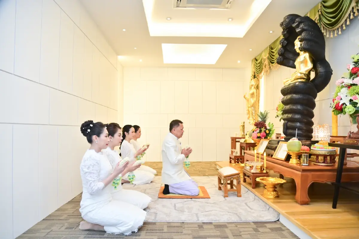 เกษตร บวงสรวงสิ่งศักดิ์สิทธิ์ประจำกระทรวงเตรียมงานพืชมงคล