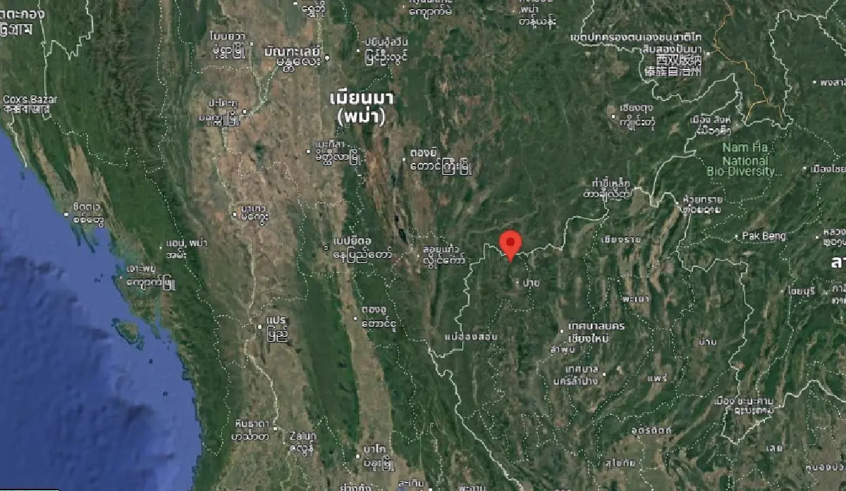 แผ่นดินไหวสะเทือนไทย 2 จังหวัดภาคเหนือ เขย่าเมียนมา 4 ครั้งแรงสุด