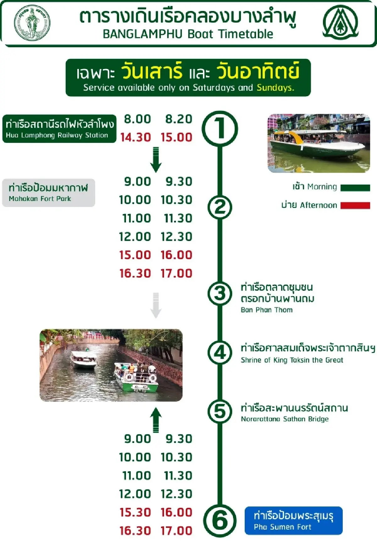 ‘ล่องคลอง ลองมู’ อัพเดท! ข้อมูลการเดินเรือ คลองบางลำพู