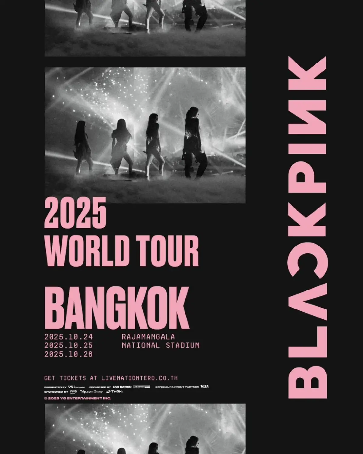 BLACKPINK ประกาศ ‘DEADLINE World Tour’ จัดเต็ม ราชมังฯ 3 รอบ จองบัตร