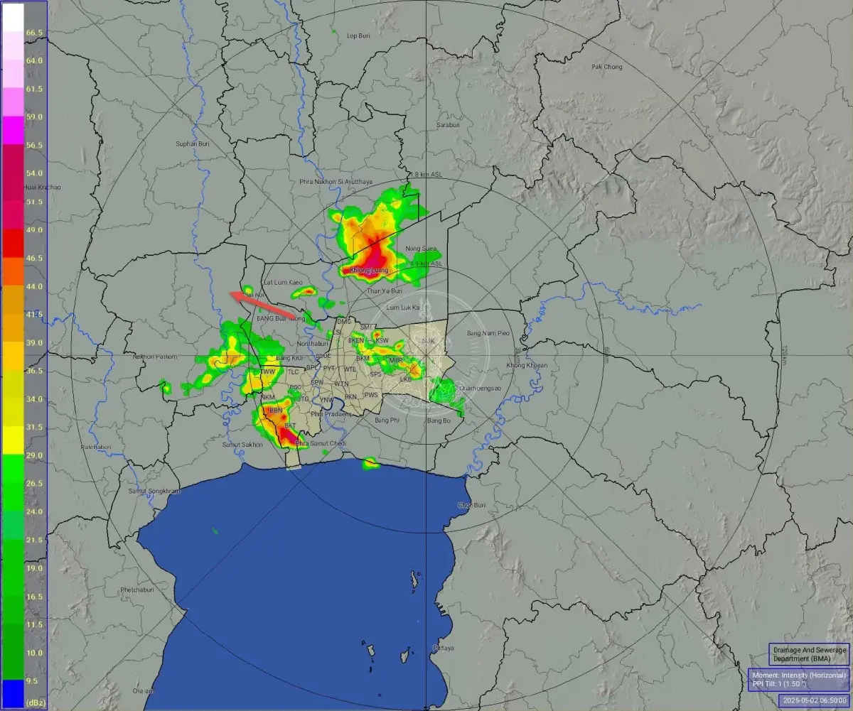 มองไม่เห็นทาง ฝนตกหนักถล่มกรุง พหลโยธิน รัชดา รถติด อุบัติเหตุซ้ำ