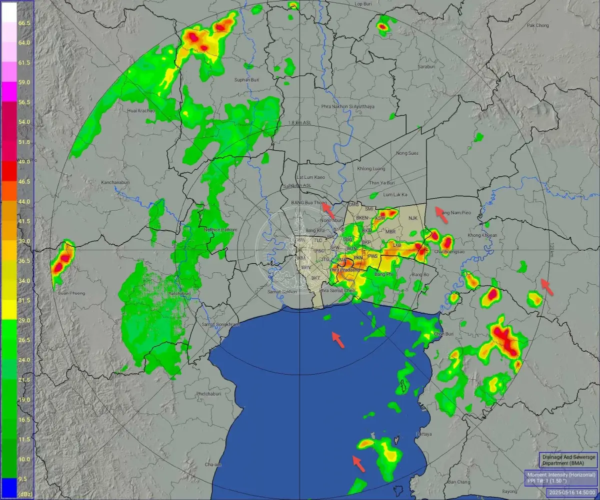 ฝนตกหนักบ่ายนี้ บางนาอ่วมโดนถล่ม น้ำท่วมรถติด กทม. น้ำรอระบาย