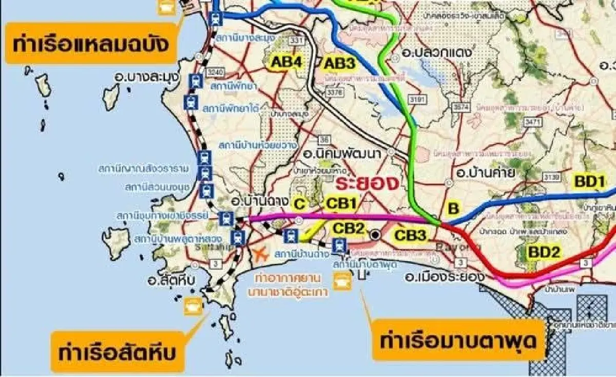 เปิดเส้นทาง 'รถไฟทางคู่สายใหม่' เชื่อม 3 ท่าเรือภาคตะวันออก