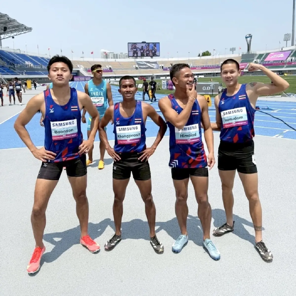 'เทพบิว' นำทีมชาติไทย ชิงเหรียญทอง วิ่งผลัด 4x100 ชิงแชมป์เอเชีย
