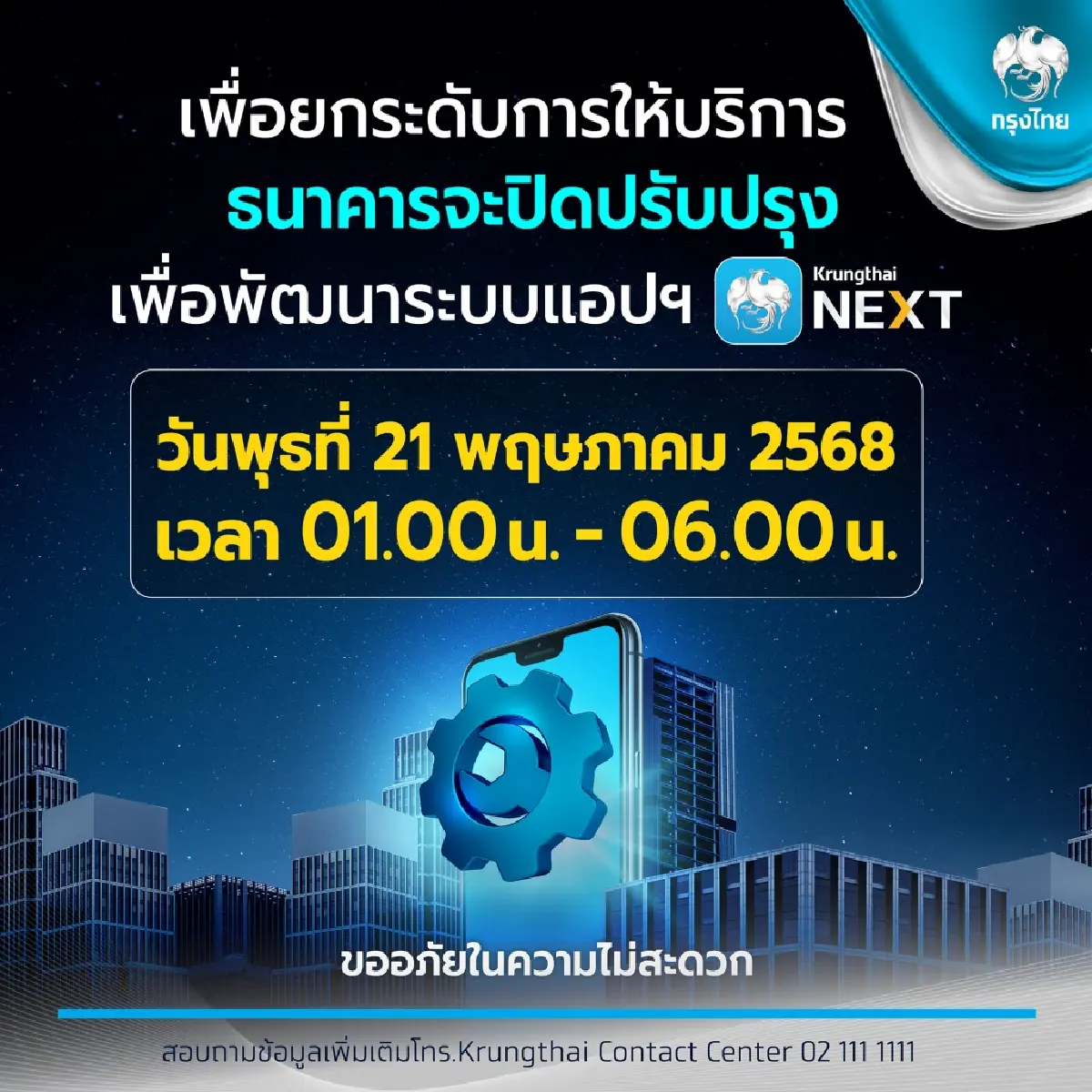 กระทบทั้งประเทศ 5 ธนาคารใหญ่ ปิดสาขา ปิดระบบ แอปธนาคาร เข้าไม่ได้