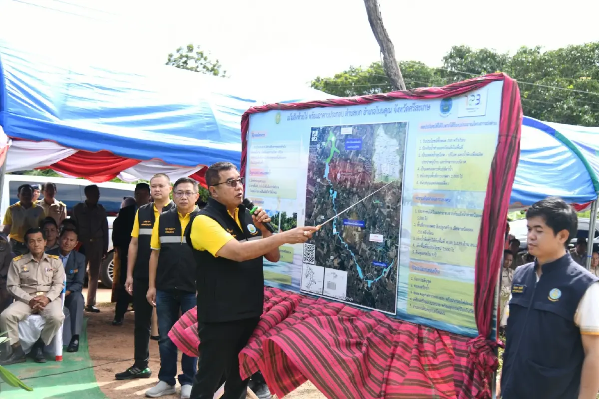 ผ่าแผน 'อ่างเก็บน้ำห้วยขะยุง' ศรีสะเกษ ดับภัยแล้ง เพิ่มแหล่งน้ำ