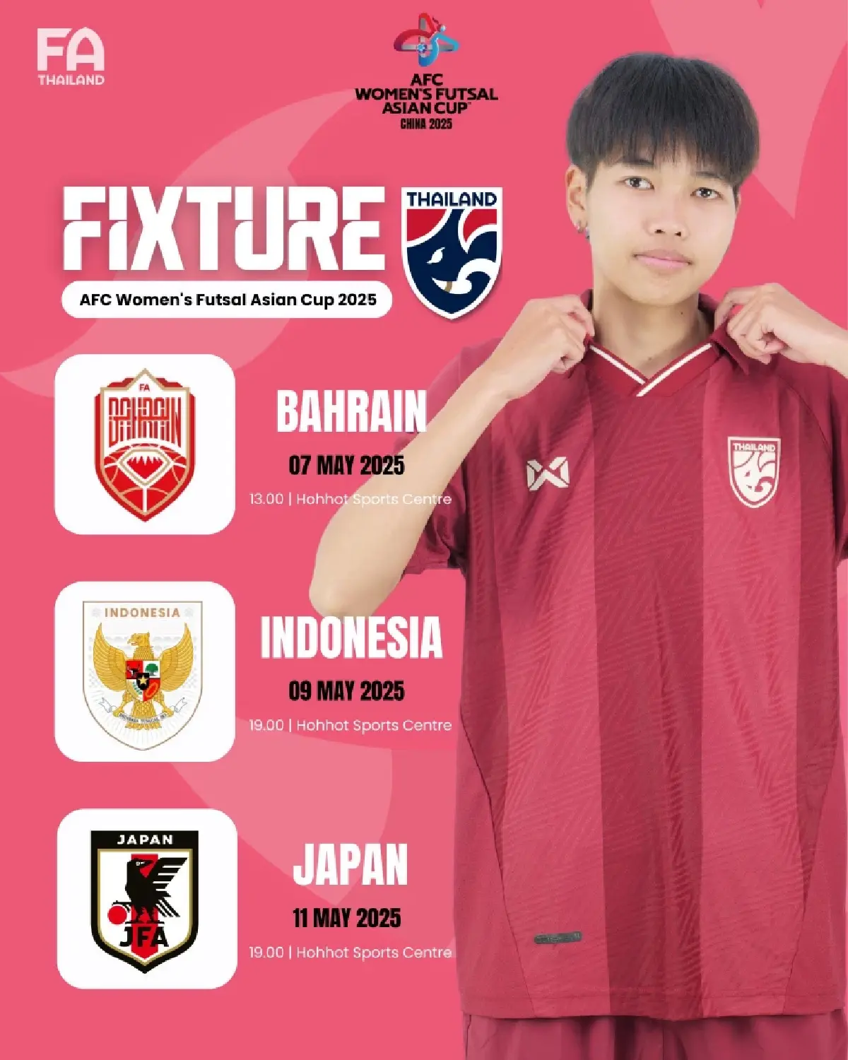 ดูฟุตซอลสด ทีมชาติไทย พบ บาห์เรน วิเคราะห์บอล ชิงแชมป์เอเชีย 2025