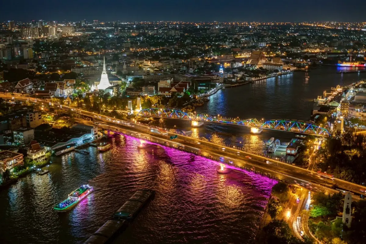 เช็ก 7 จุด เปิดไฟประดับสะพานข้ามแม่น้ำเจ้าพระยา 2-4 มิถุนายน 2568