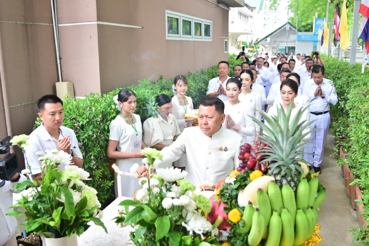 เกษตร บวงสรวงสิ่งศักดิ์สิทธิ์ประจำกระทรวงเตรียมงานพืชมงคล