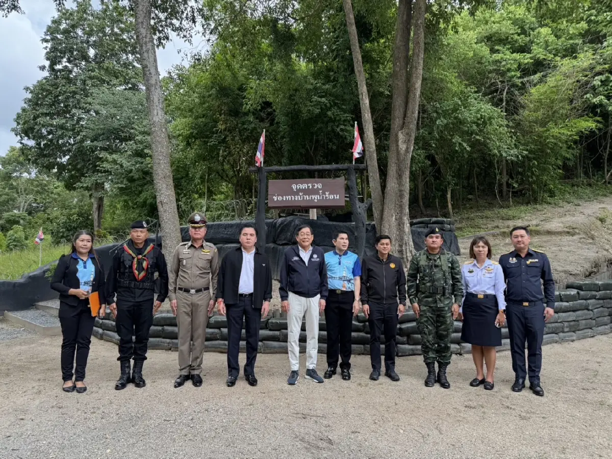 พิชัย” ลงพื้นที่กาญจนบุรี คุมเข้มค้าชายแดน สกัดบุหรี่-สินค้าเถื่อน