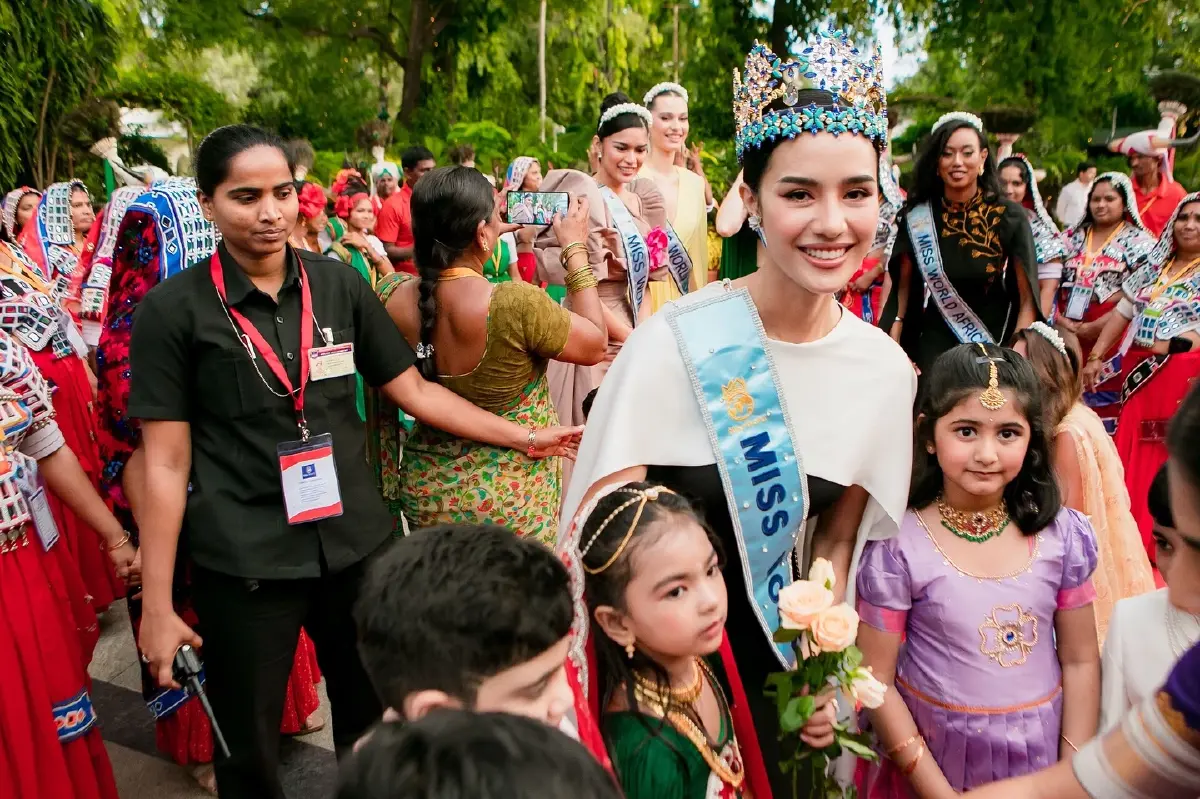 ถ่ายทอดสด ยินดีต้อนรับกลับบ้าน โอปอล สุชาตา Miss World 2025 ของไทย