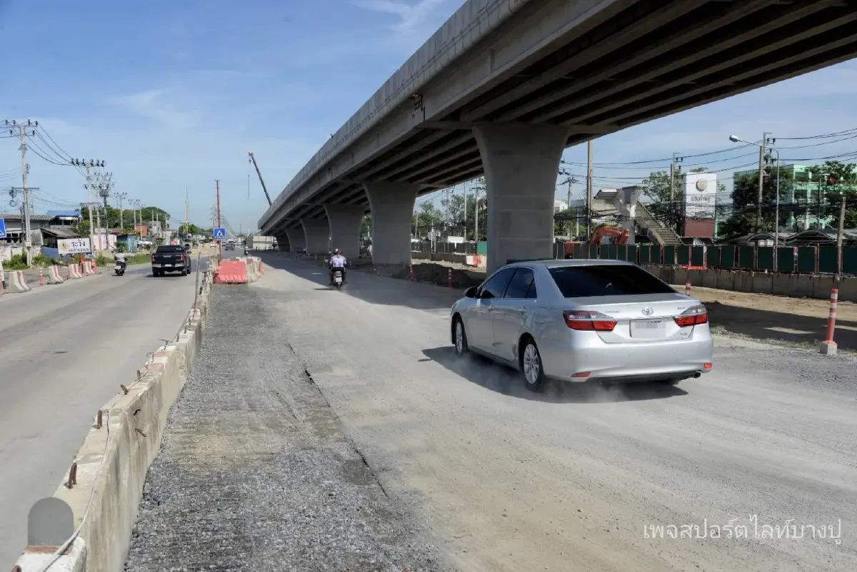 ปิดซ่อมถนน 7 วัน ถนนสุขุมวิททรุดตัว ตำหรุช่วงหน้า TIP 9 ขาเข้าเมือง