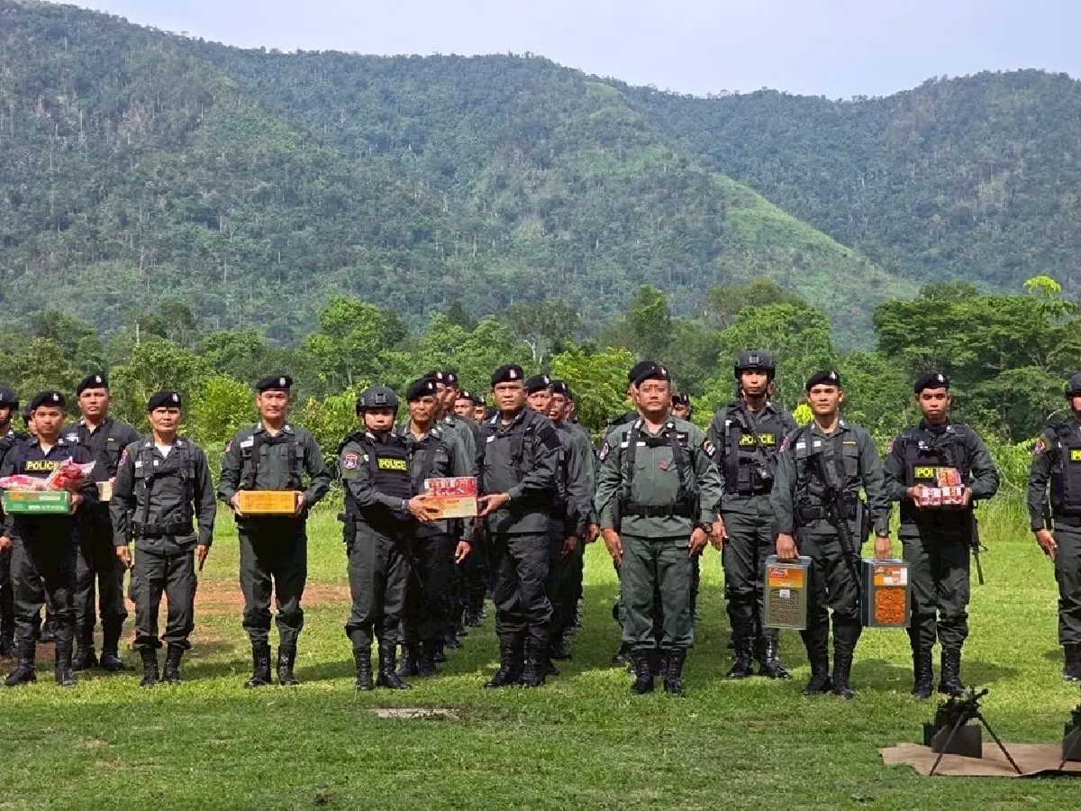 ผกก.ตชด.11 ลงพื้นที่ตรวจเยี่ยมจุดตรวจชายแดนไทย-กัมพูชา