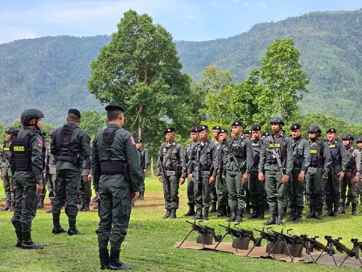 ผกก.ตชด.11 ลงพื้นที่ตรวจเยี่ยมจุดตรวจชายแดนไทย-กัมพูชา
