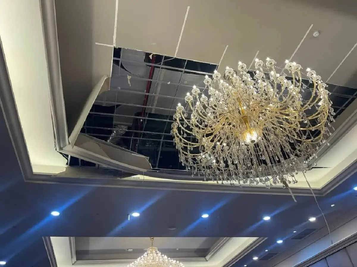 สตม. ชี้แจงเหตุฝ้าถล่ม! น้ำแอร์รั่วทำพิษ เร่งแก้ไขทั่วตึก