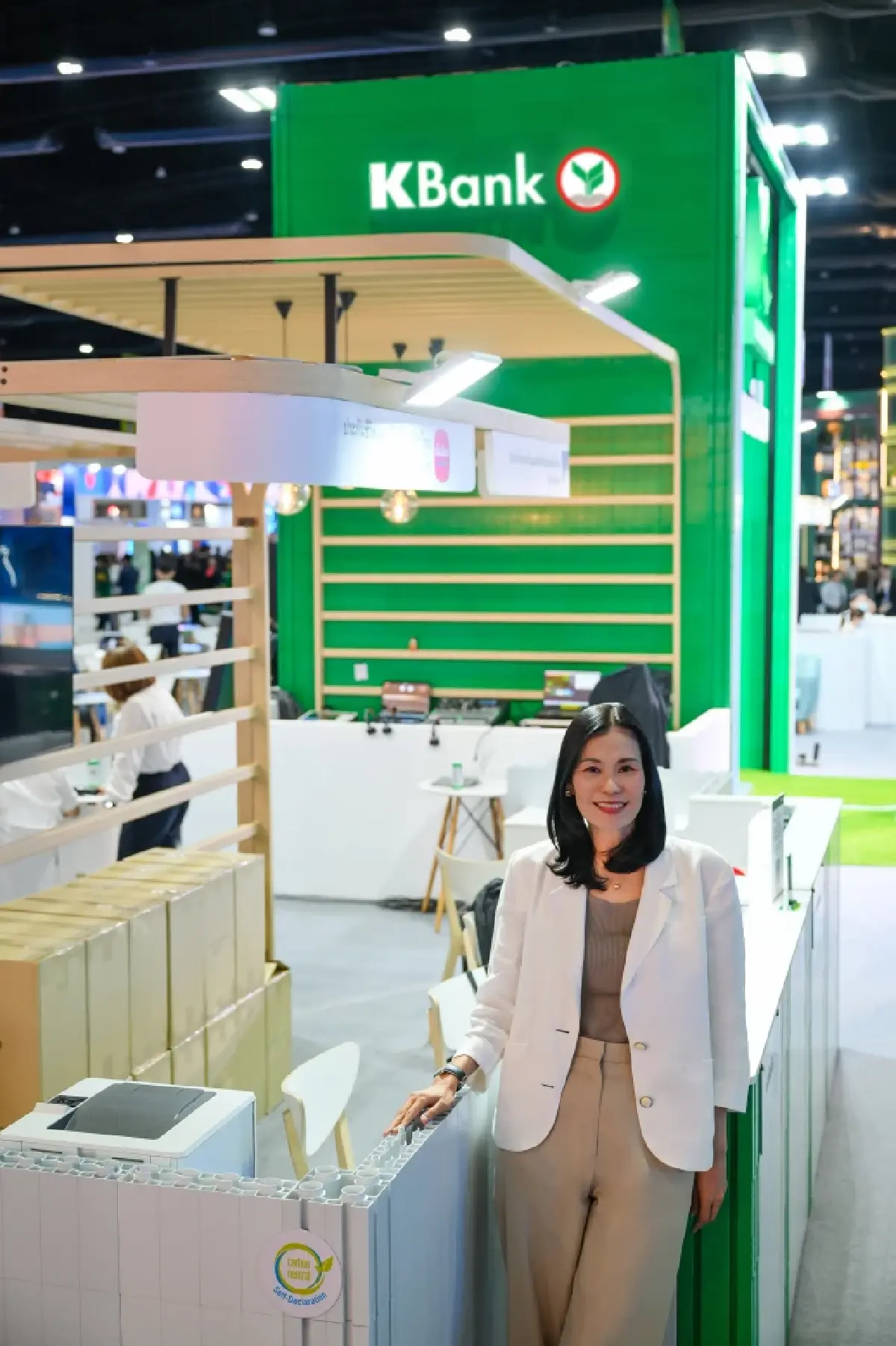 กสิกรไทย เริ่มโครงสร้างงานกิจกรรมการตลาด ใช้บูธตัวต่อรักษ์โลกเป็นธนาคารแรก